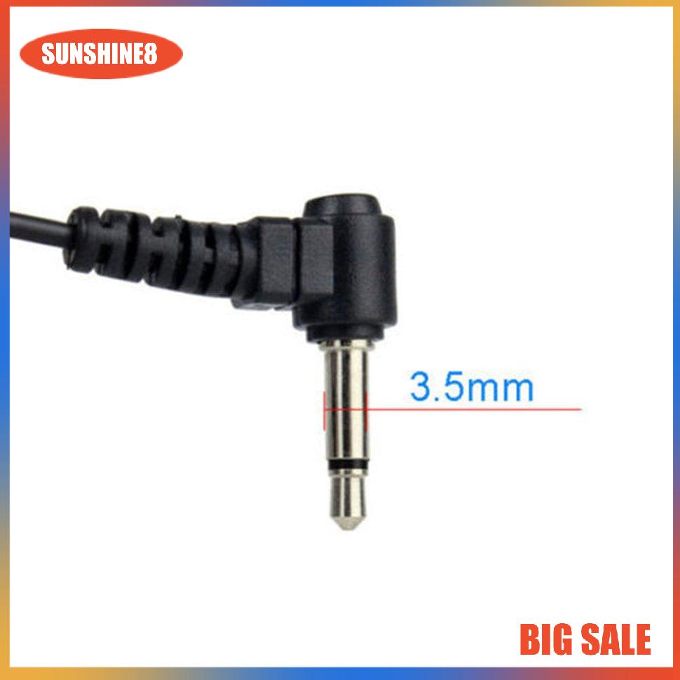 【SUN】3.5mm D-Shape Listening Curve Headset For Two Radio Transceivers Walkie Radio