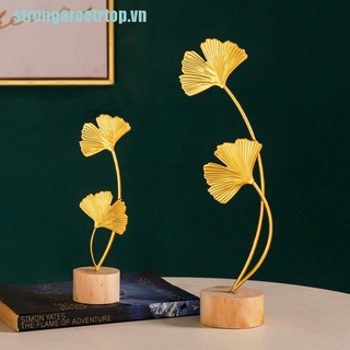 Đế Gỗ Trang Trí Lá Bạch Quả