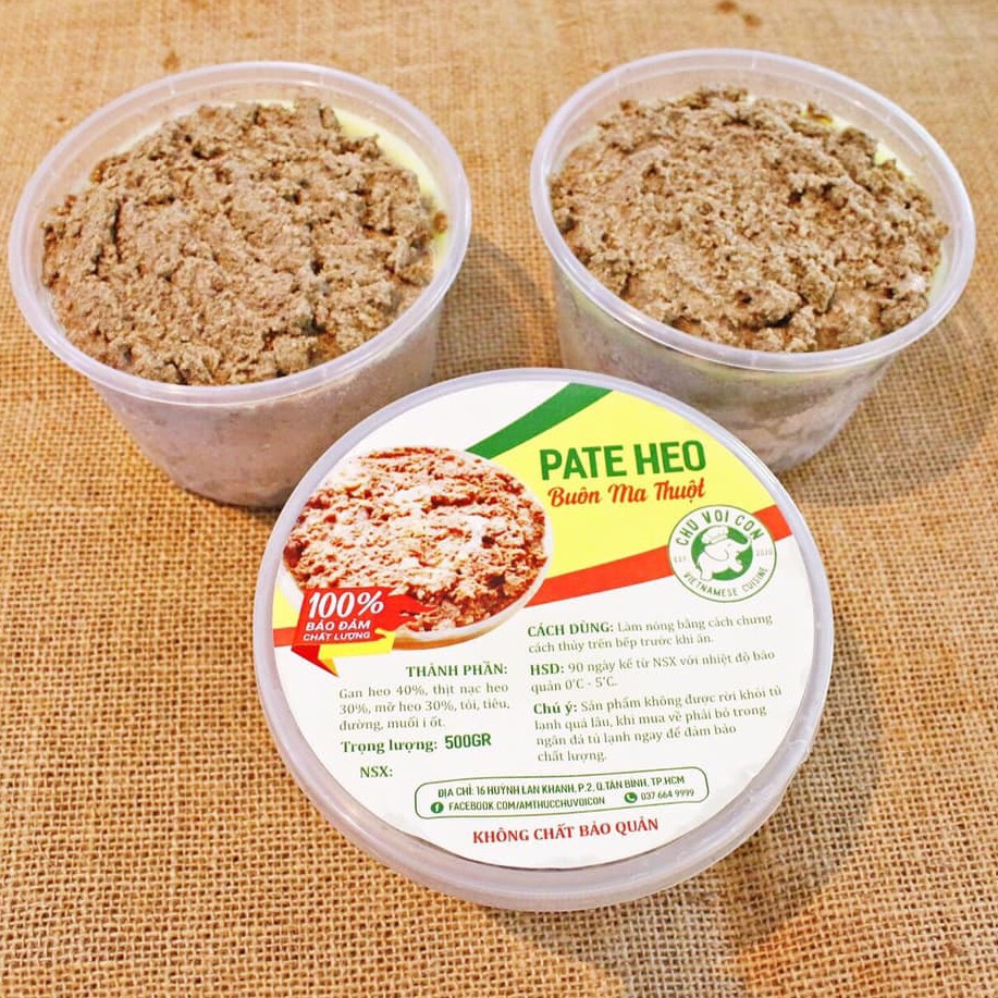 Pate sần Buôn Ma Thuột hộp 500gr (SIÊU NGON) [Ship siêu tốc 1h] | BigBuy360 - bigbuy360.vn