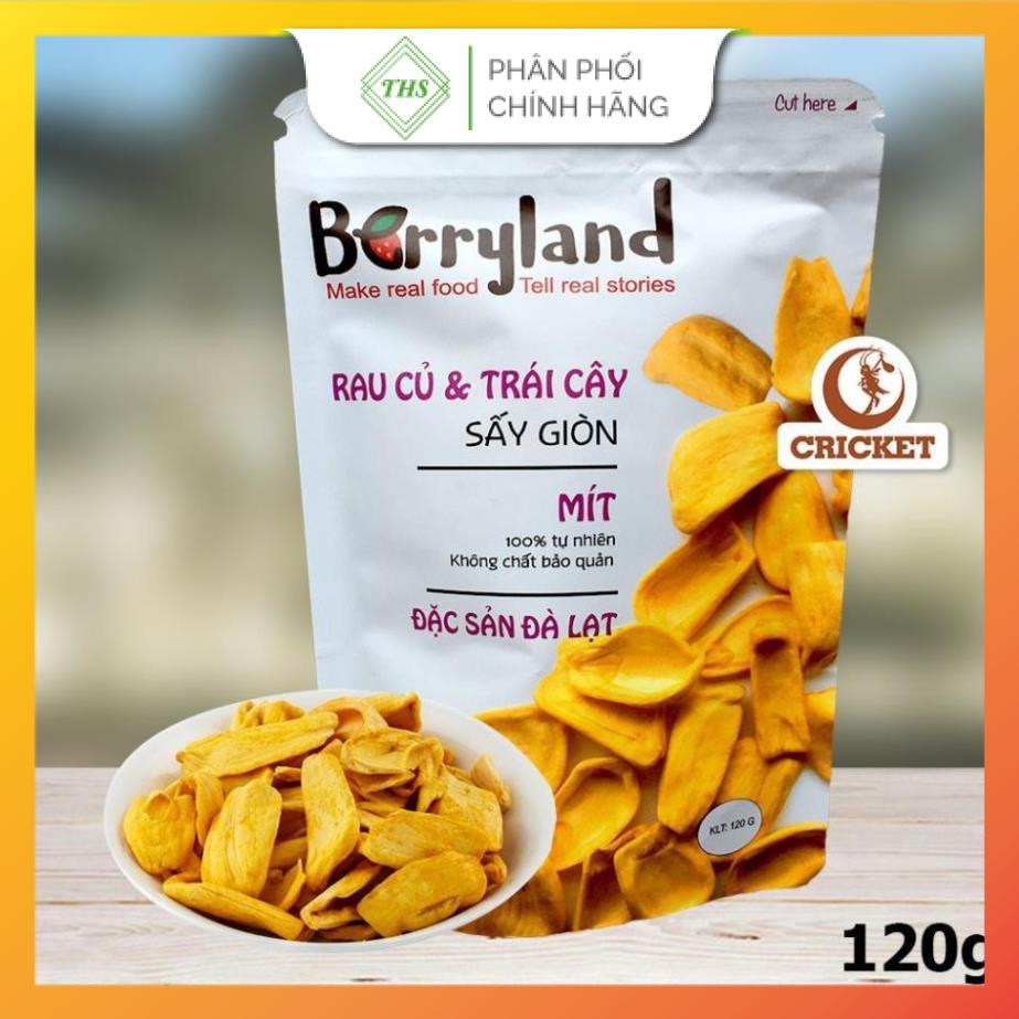 Mít Sấy Giòn BerryLand 120g - Đặc sản Đà Lạt - 100% tự nhiên không chất bảo quản