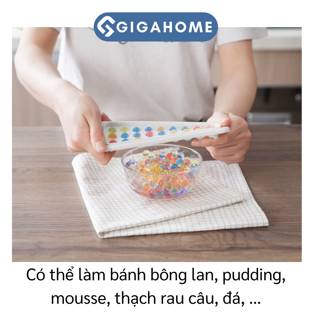 Khuôn Làm Đá Viên Tròn, Thạch, Hạt Trân Châu Loại Nhỏ GIGAHOME Có Nắp Đậy 5753