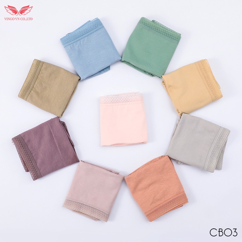 COMBO 3 Quần lót nữ cotton kháng khuẩn VINGO 3/4 cạp phối lưới co giãn thoải mái thoáng khí cao cấp CB03 VNGO | WebRaoVat - webraovat.net.vn