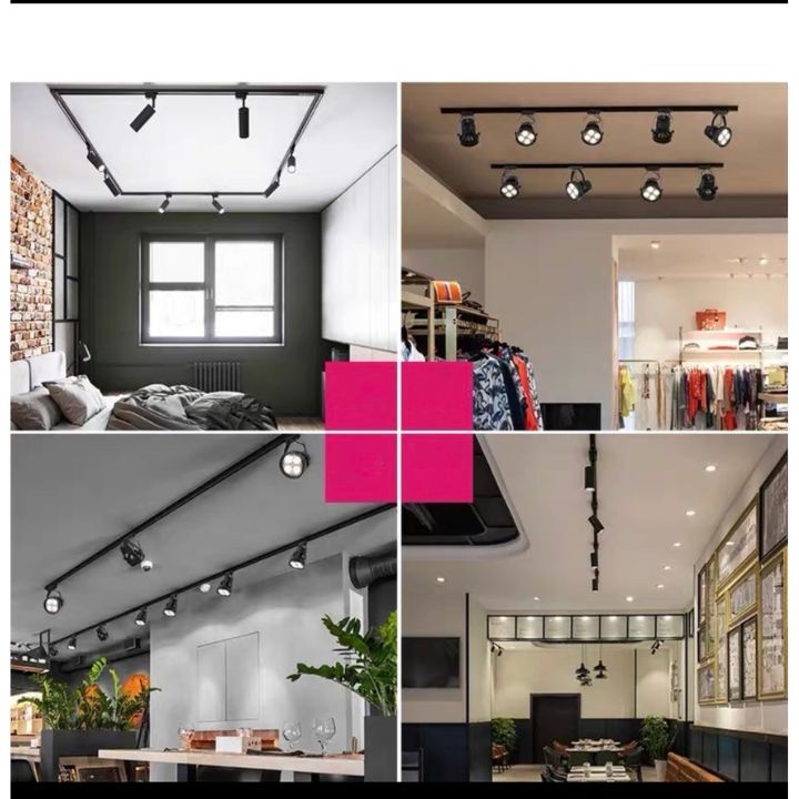 Thanh ray đèn rọi ray nhôm treo tường trang trí