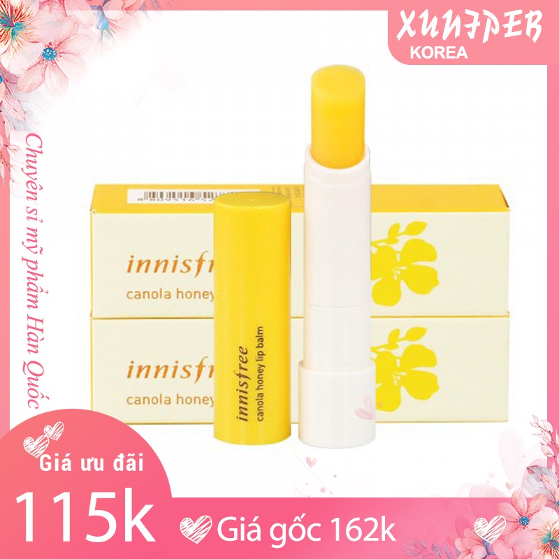 Son dưỡng môi innisfree Canola Honey Lip Balm 3.5g chính hãng Hàn Quốc