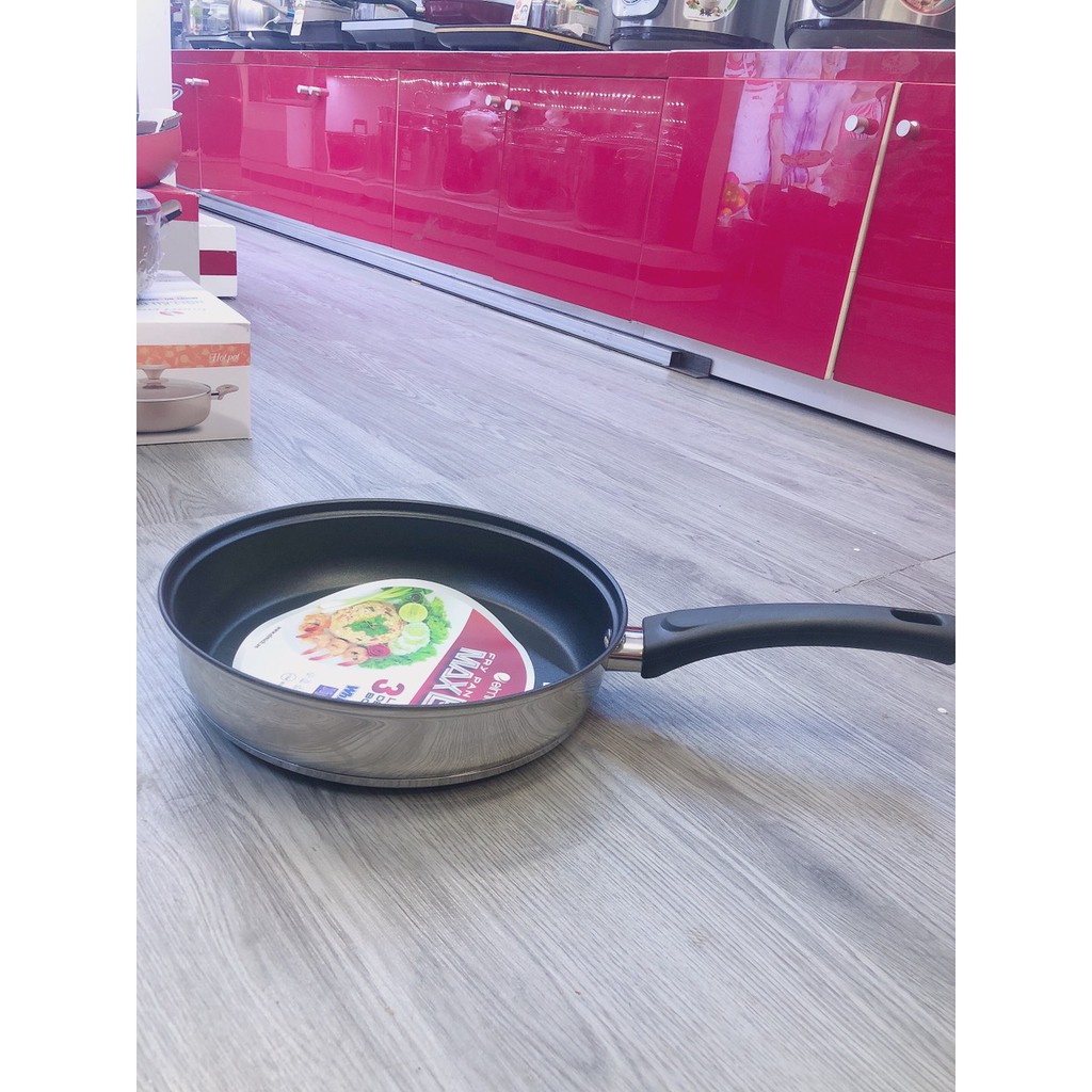 Chảo Elmich Inox chống dính 3 đáy Max B EL3767 size 24cm