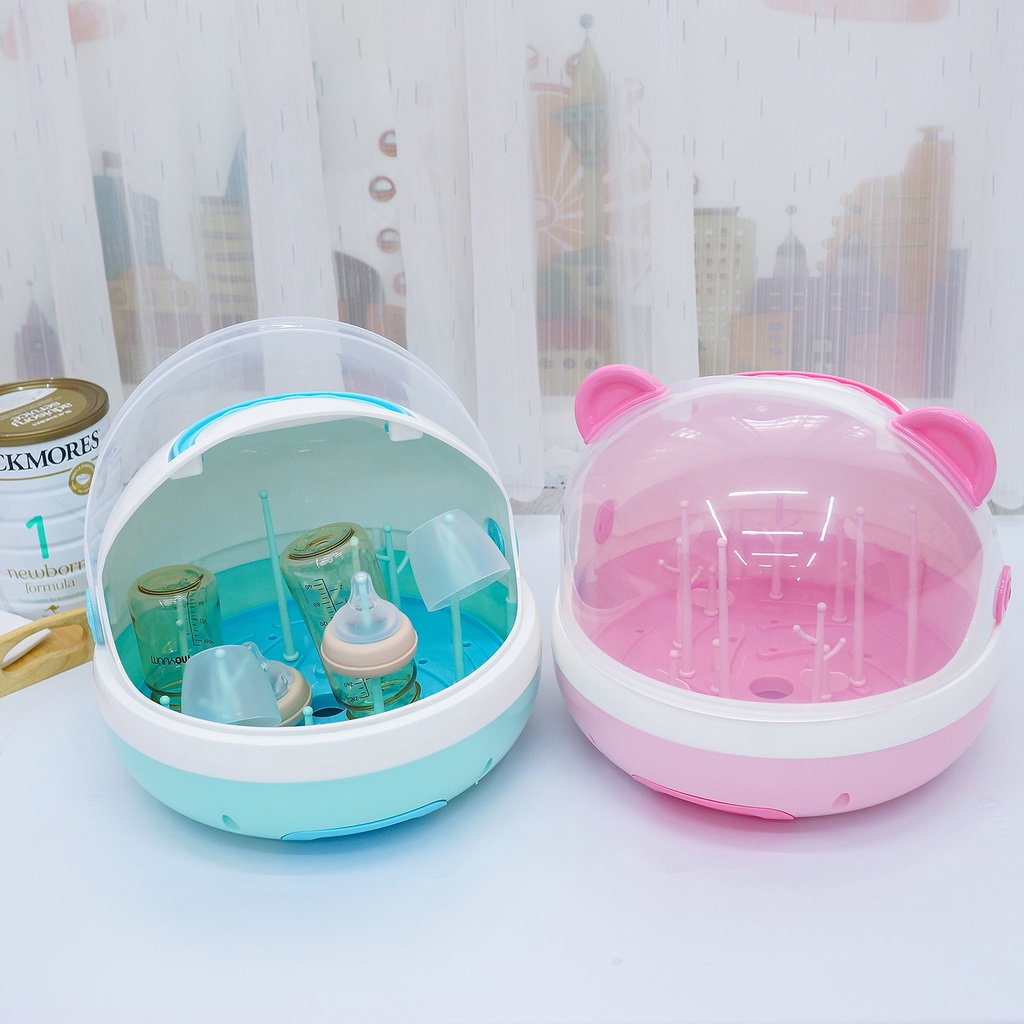 Khay Úp Bình Sữa Munchkin Hồng Chất Liệu Nhựa Pp Cao Cấp, Không Chứa Bpa Đôc Hại, Rất An Toàn Cho Sức Khỏe