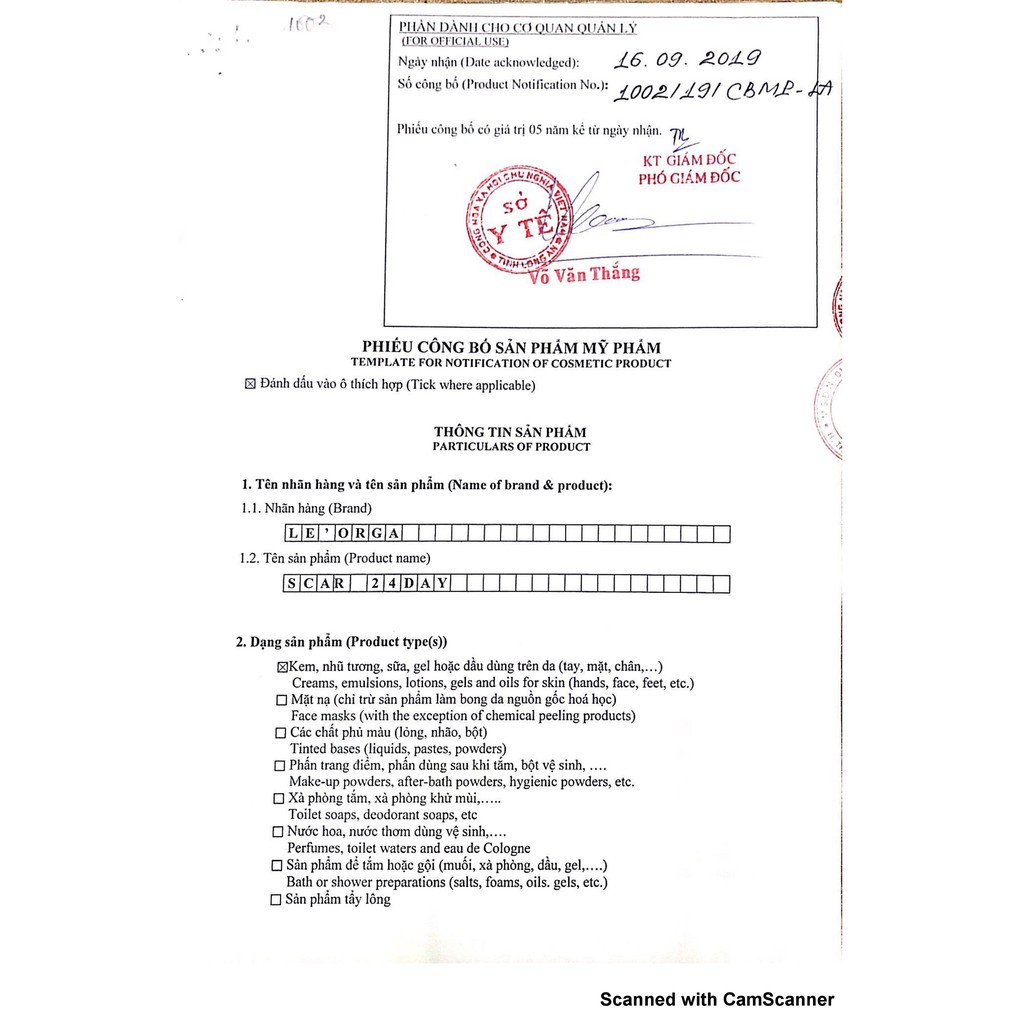 Serum Hết Thâm Le'Orga - Scar 24day Tinh Chất Mờ Thâm Mụn Huyết Thanh Liền Sẹo Tái Tạo Trắng Da | BigBuy360 - bigbuy360.vn