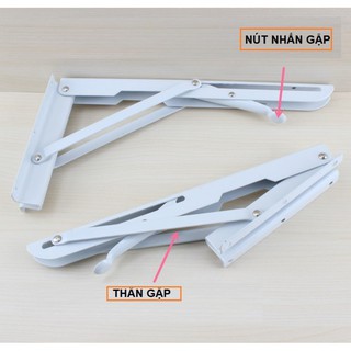 FreeShip 250k Toàn Quốc-Bộ bản lề gập treo tường A2 35cm chịu tải 50kg- Ngocthinhshop