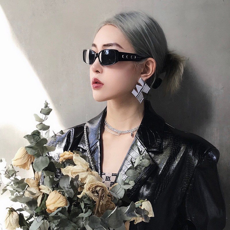 Kính Form vuông Nam Nữ nhỏ xinh 579 Chất liệu nhựa hàn quốc kiểu dáng hot trend