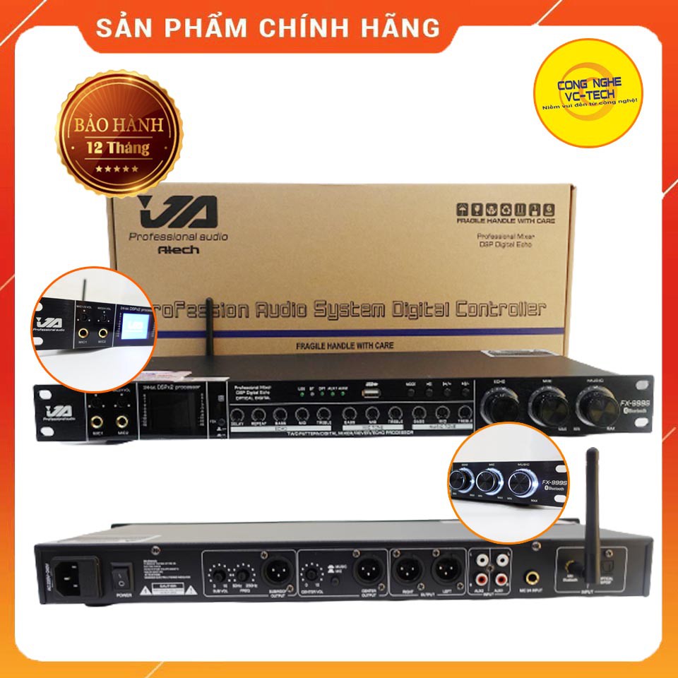 [ Tặng Mic Dây ]Vang Cơ Chống Hú JA FX-999S Chính Hãng ✔️ Có Bluetooth và cổng quang Optical, USB ✔️ Cam Kết Chất Lượng