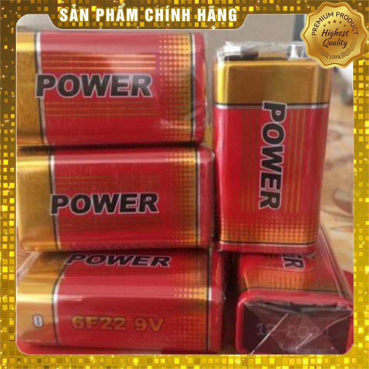 Pin 9V POWER  lOẠI XỊN (Xả Kho) pin giá rẻ.PIN