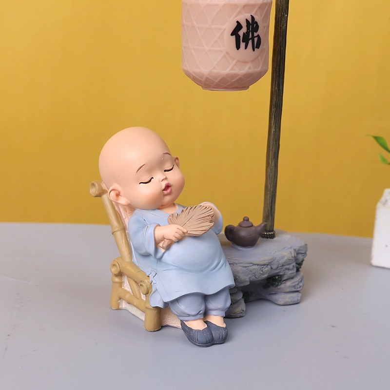 Tượng chú tiểu mini đáng yêu mang lại bình yên trang trí nhà cửa, ô tô 💕FREESHIP 50k💕 - Linh Tinh 10k