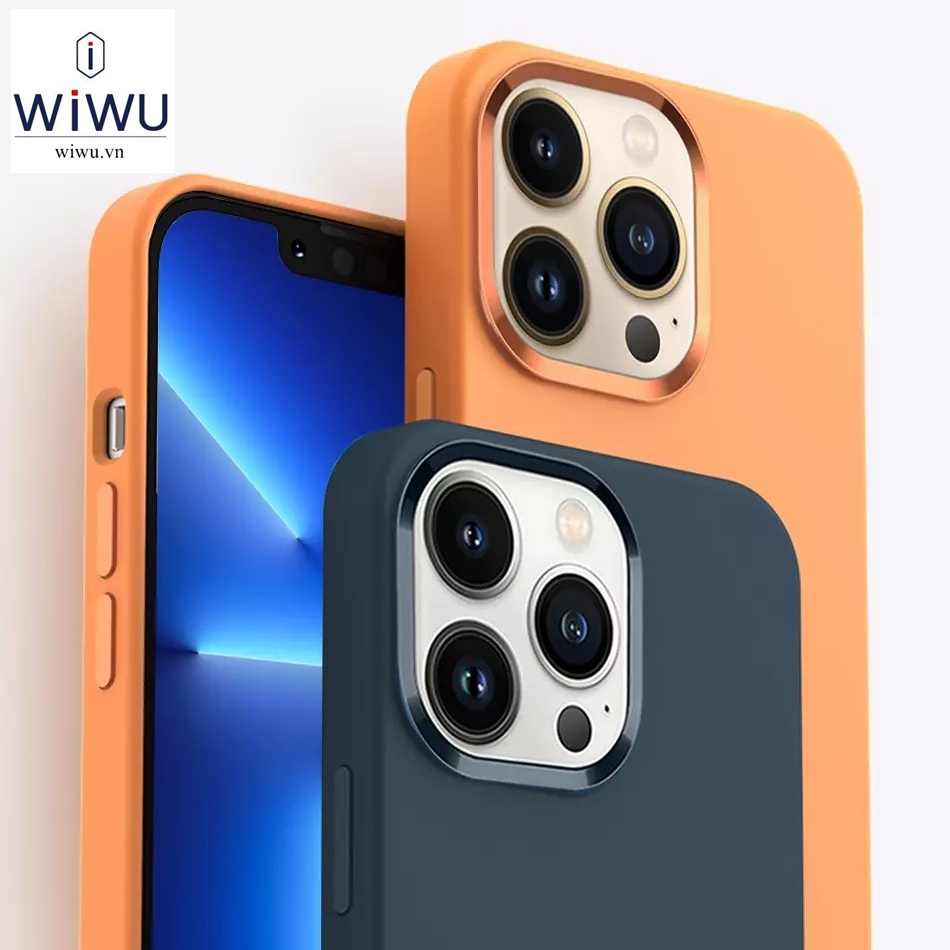 Ốp lưng  Wiwu Magnetics Silicone Magsafe cho Smart Phone 13 Pro Max , Ốp lưng silicone hút nam châm Magsafe chính hãng