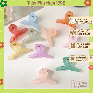 Kẹp càng cua nhựa mini, kẹp tóc Hàn Quốc xoắn dễ thương