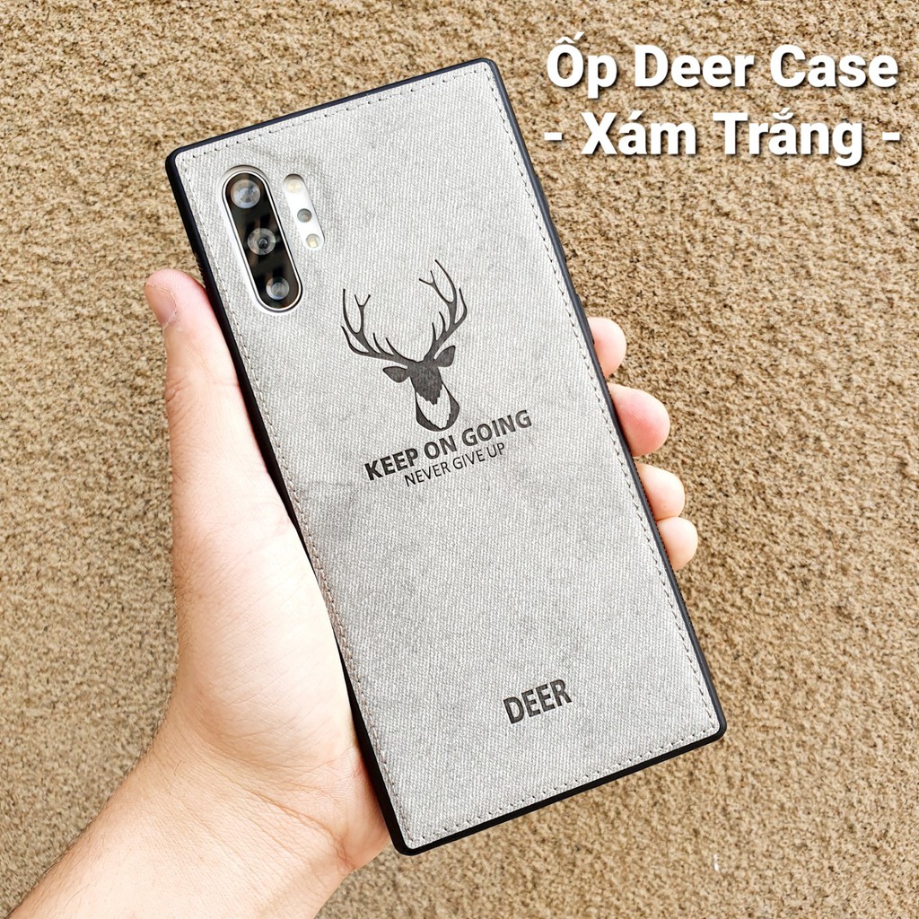 [RẺ VÔ ĐỊCH] Ốp Samsung Note 8, Note 9, Note 10 plus vải jean đầu Hươu rẻ đẹp nam tính | BigBuy360 - bigbuy360.vn
