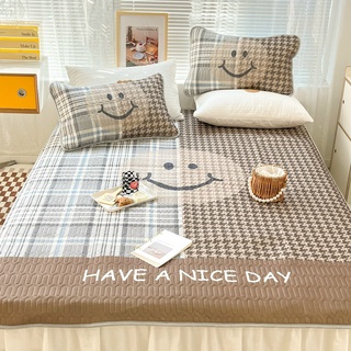 Chiếu điều hòa cao su non 9D M2T BEDDING Luxury vải lụa Tencel mềm mát - Mark Cười Xám