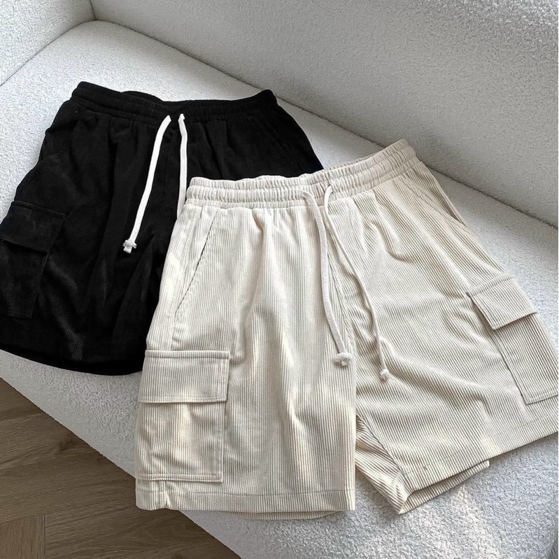 QUẦN SHORT NHUNG TÚI HỢP UNISEX NAM NỮ