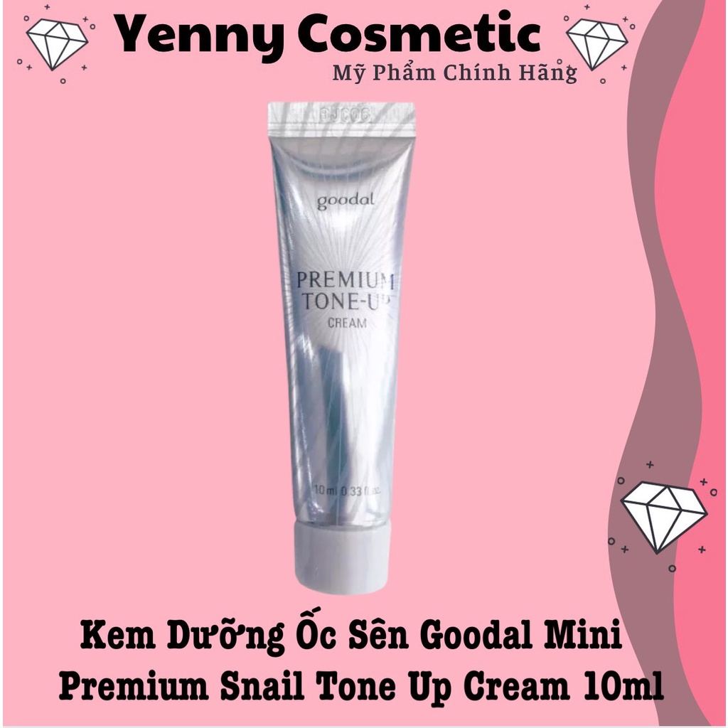 Kem Dưỡng Ốc Sên Goodal mini Premium Snail Tone Up Cream 10ml