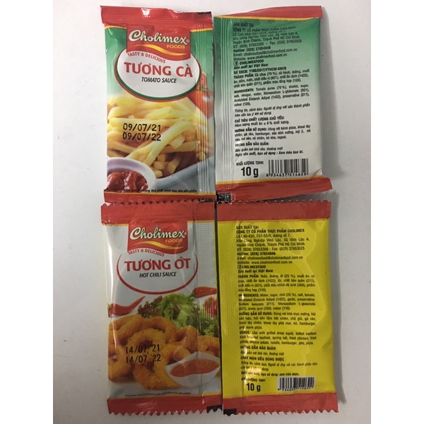50 gói tương cà/ tương ớt Cholimex 10g