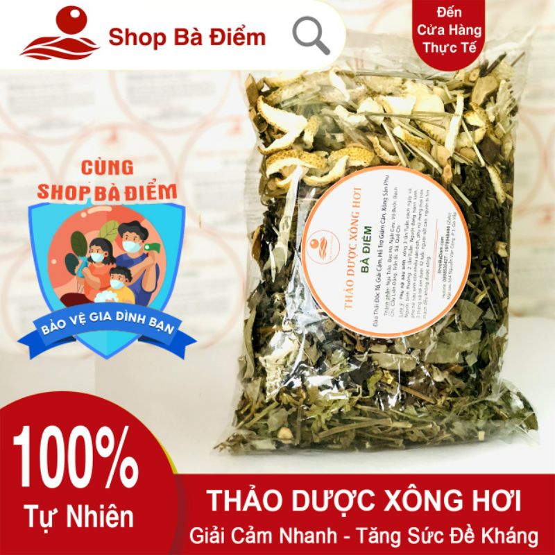 Lá Xông Giải Cảm - Gói Xông Hơi Tăng Sức Đề Kháng | Thảo Dược Xông Hơi Toàn Thân - Shpp Bà Điểm