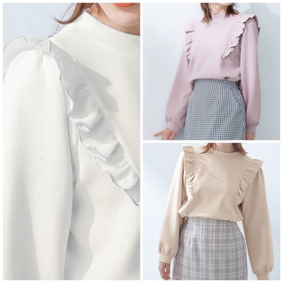 Áo thun Colza Honeys Shoulder frill tops