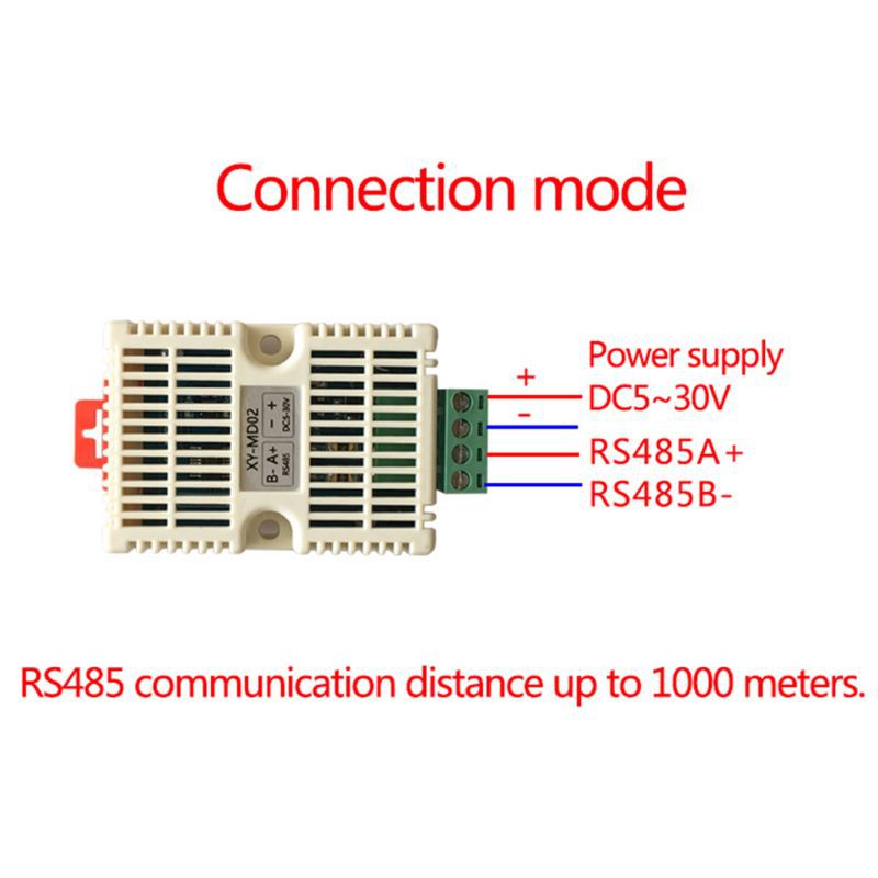 Máy giám sát nhiệt độ và độ ẩm cảm biến SHT20 độ chính xác cao Modbus RS485