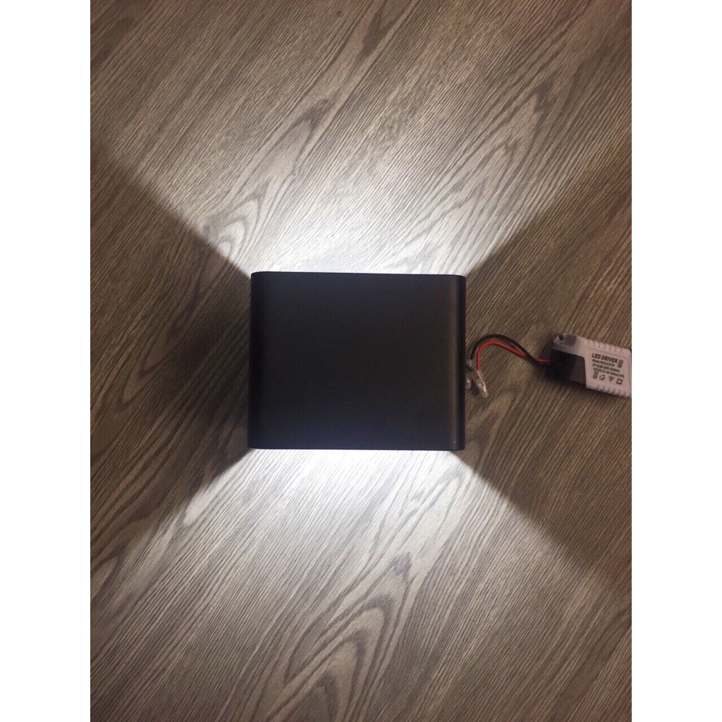 Đèn Tường Led Trang Trí Nội Thất RA17- Hắt Sáng 2 Đầu ánh Sáng Vàng - Kích Thước 10x10x8cm - Bảo Hành 2 Năm