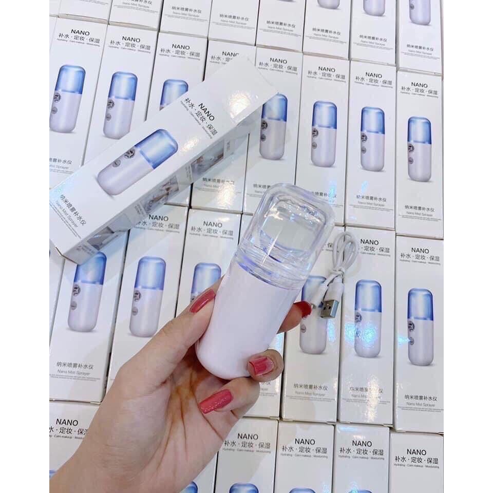 Máy Xông Mặt 🧡 FREESHIP🧡 Máy Phun Sương Xông Hơi Mặt, Máy Xịt Khoáng NaNo Mini Cầm Tay Hỗ Trợ Dưỡng Da Cấp Nước Tối Đa | BigBuy360 - bigbuy360.vn