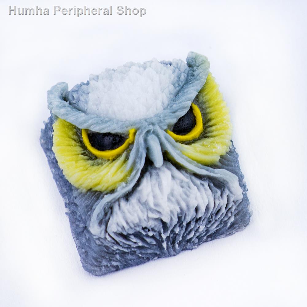 Artisan Nắp Phím Cơ Bằng Nhựa Resin Thủ Công Hình Cú Mèo Xinh Xắn