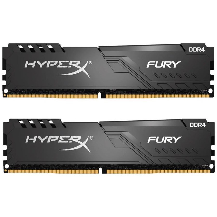 Ram HyperX Fury Black 16GB 8GB 4GB DDR4 3200MHz Tản Nhiệt kép Chính Hãng - Bảo hành 36 tháng