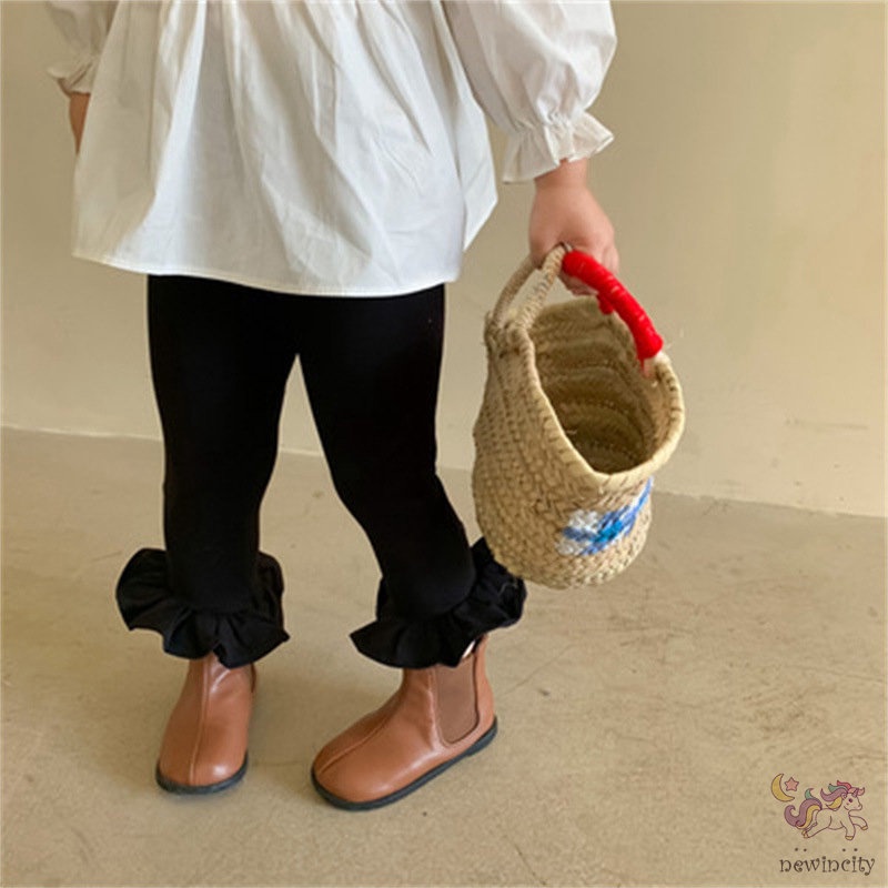 Quần Dài Ống Loe Phong Cách Hàn Quốc Cho Bé Gái