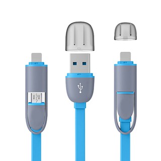 Cáp sạc điện thoại 2 trong 1 cho iphone và samsung