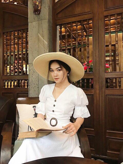 #Đầm #xòe tay nhúng