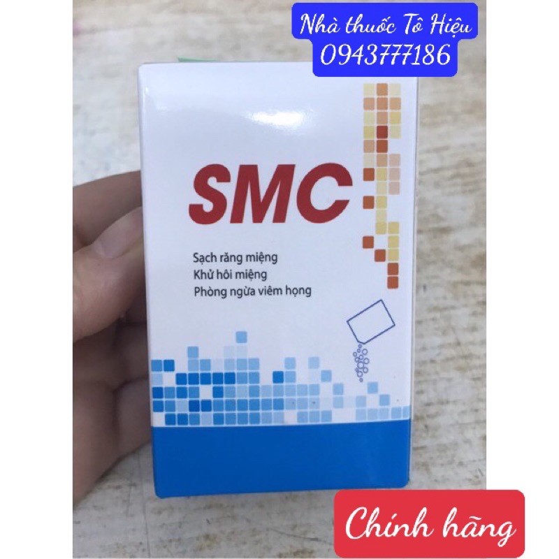 Muối súc họng SMC- Sạch răng miệng, khử mùi hôi, phòng ngừa viêm họng. Thay mẫu SMH