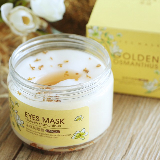 Mặt Nạ Giúp Giảm Thâm Mắt Laikou Eyes Mask Golden Osmanthus Hộp 80 Miếng