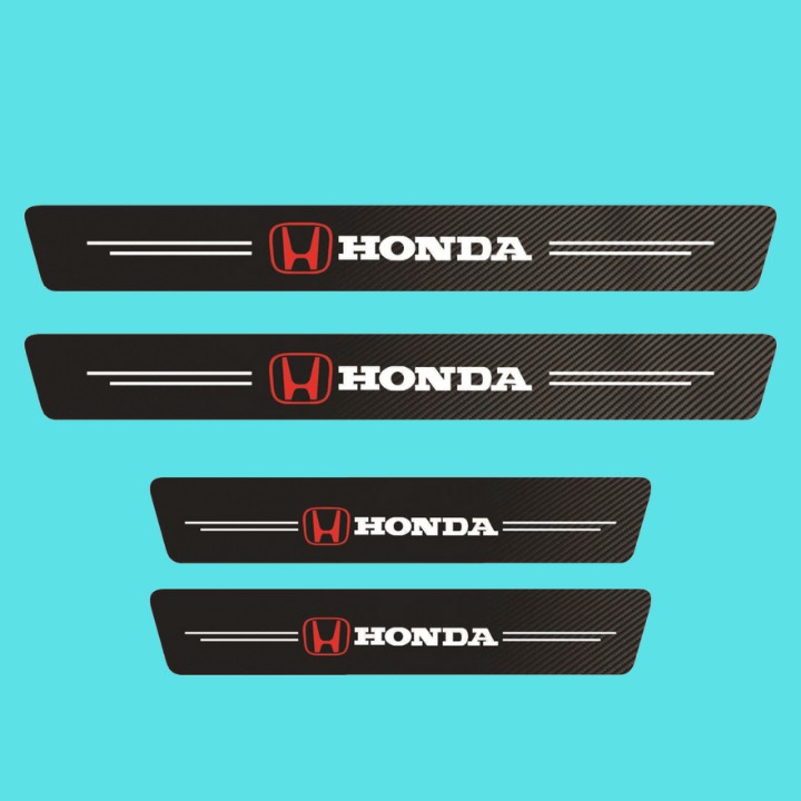 [BỘ 4 MIẾNG] Dán Chống Trầy Xước, Bảo Vệ Bậc Cửa Xe Hơi, Xe Ô Tô Bằng Sợi Carbon Bền Đẹp Có Logo Theo Hãng | BigBuy360 - bigbuy360.vn