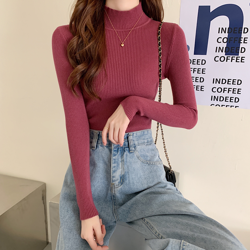 Áo sweater nữ cổ cao 11 màu sắc 3CM | BigBuy360 - bigbuy360.vn