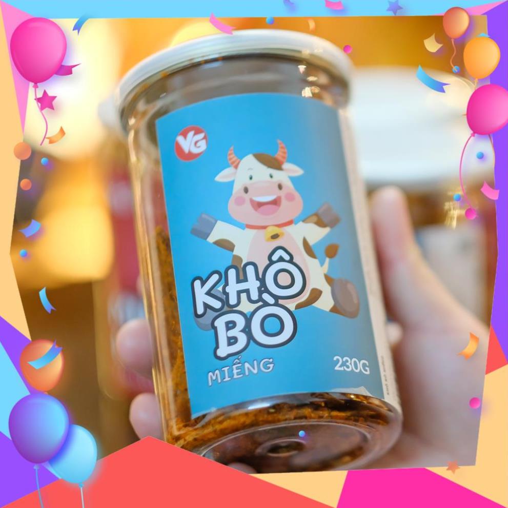 Khô bò miếng 230g loại 1 VIETGOURMET/ Thịt bò khô vị cay dai thơm/ Ăn vặt Hà Nội làm quà tặng | BigBuy360 - bigbuy360.vn