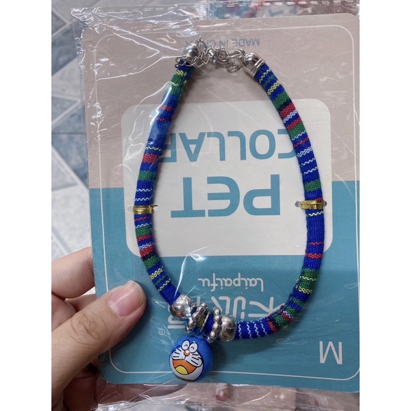 VÒNG CỔ THỔ CẨM CHUÔNG THÚ CHO CHÓ MÈO