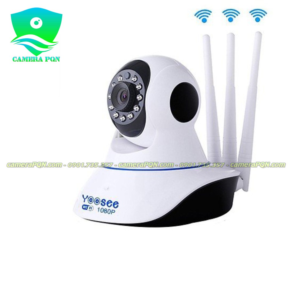 Camera Wifi  3 Râu 2.0 Full HD 1080P Kèm Thẻ Nhớ 64GB