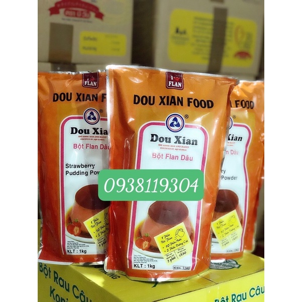 Bột rau câu plan puding Dâu dow xian 1kg