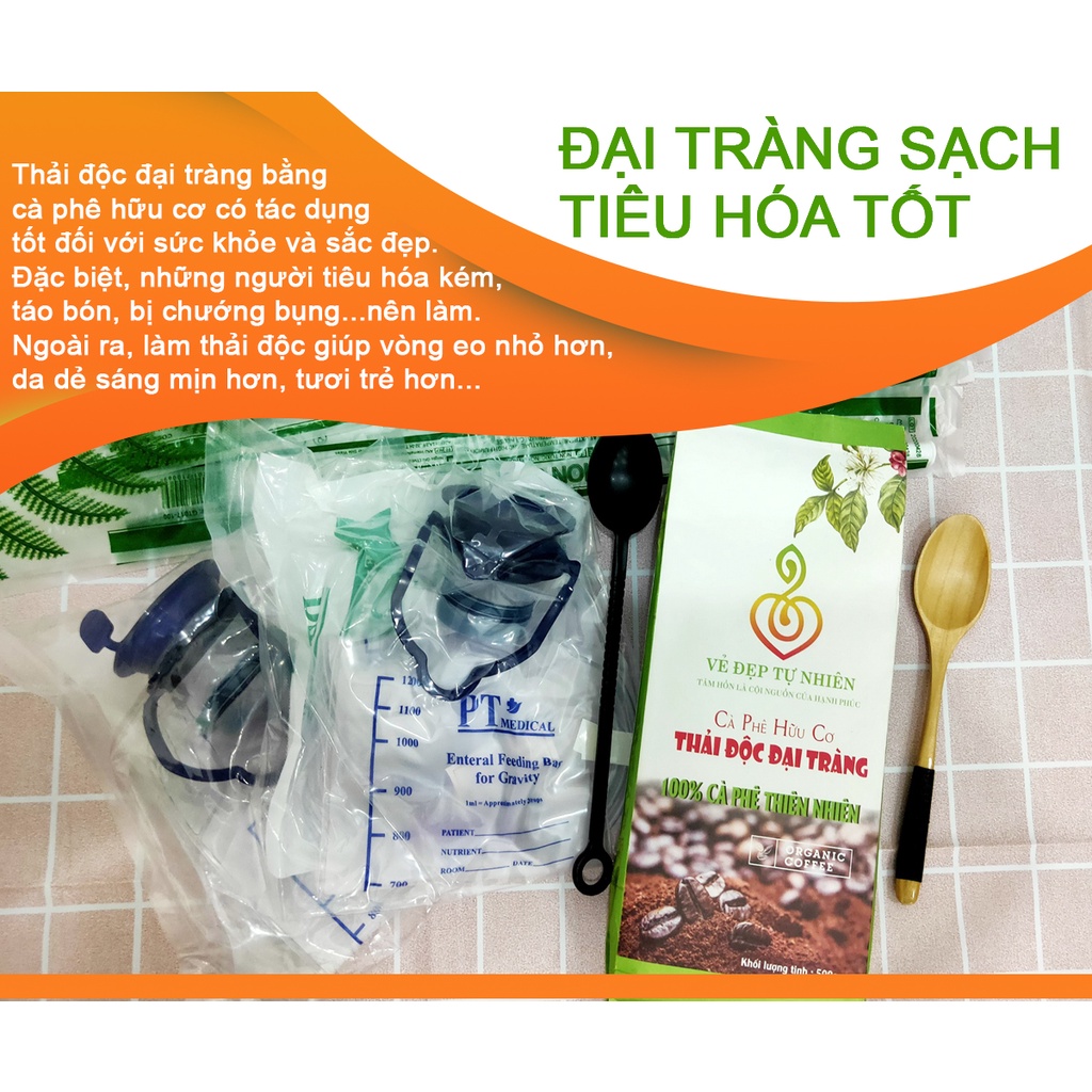 Bộ 20 dây truyền thải độc đại tràng bằng cà phê | Dụng cụ làm enema