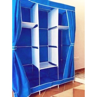 Tủ vải 3 buồng 8 ngăn trơn (miễn 40k ship toàn quốc)