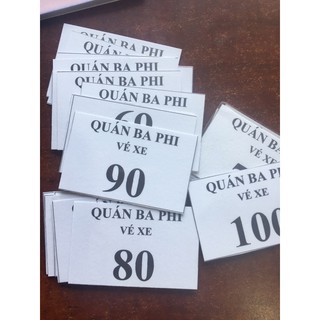 Combo 100 thẻ giữ xe