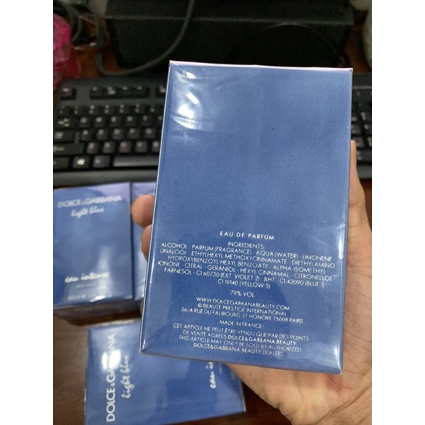 Nước hoa d&g light blue eau intesne pour homme 100ml full seal | BigBuy360 - bigbuy360.vn