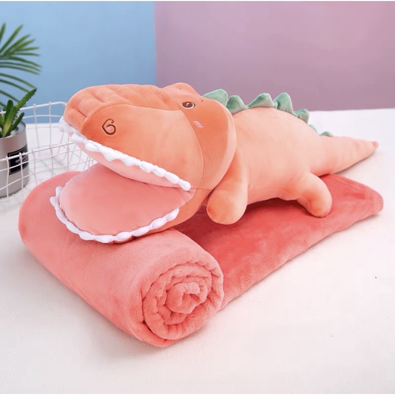 Bộ chăn gối văn phòng hình cá sấu