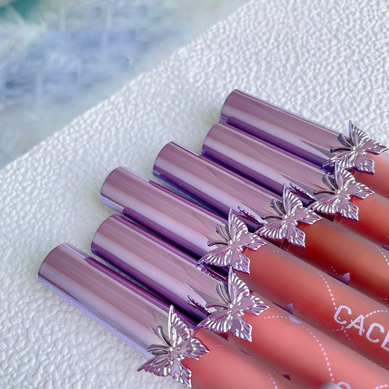 Son Môi Lì Mịn Mượt Như Nhung Tự Nhiên Thiết Kế Hình Bướm Cho Học Sinh