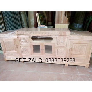 Kệ Tivi Kệ Mâm Gỗ Sồi Nga