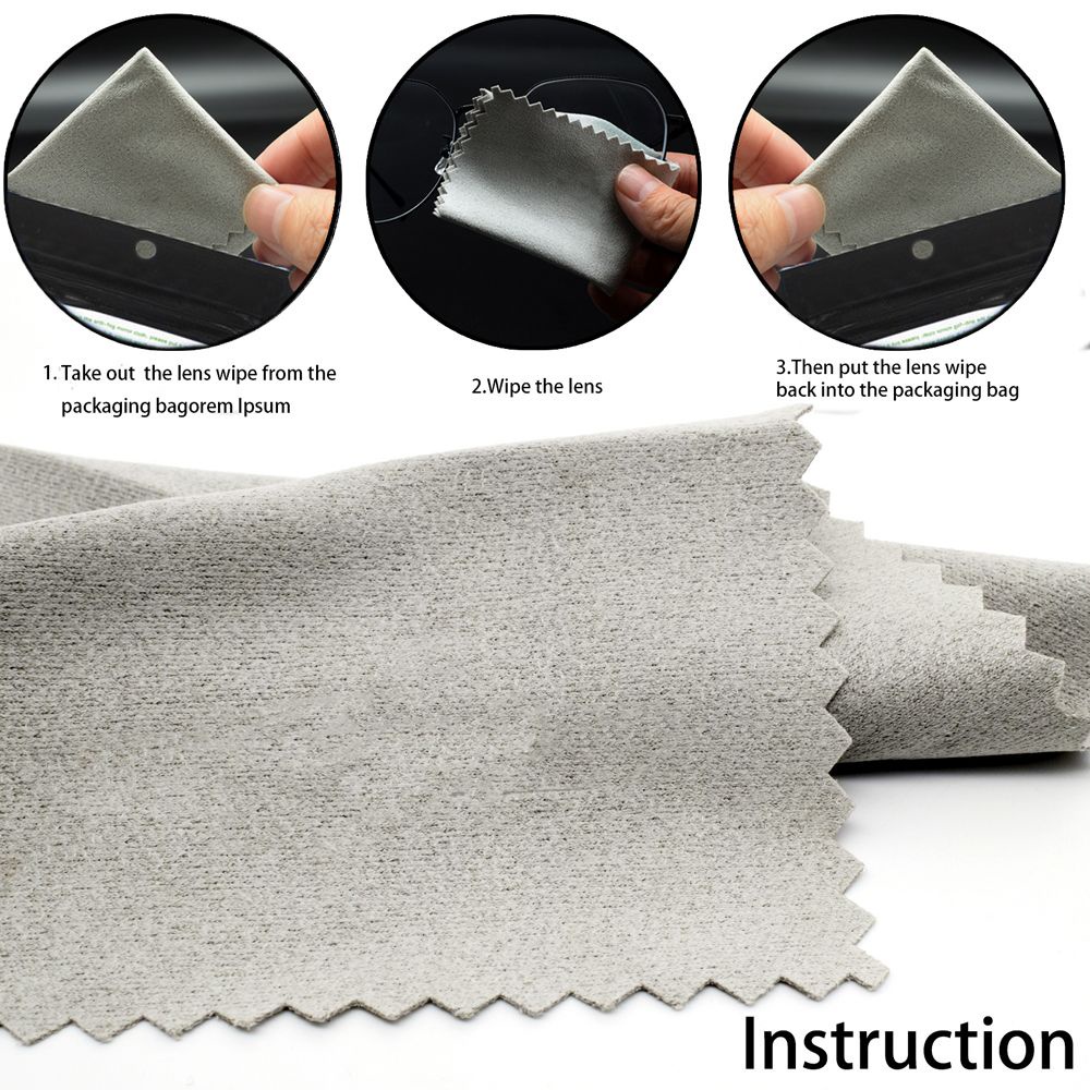 MOCHO Set 5 khăn lau kính xe hơi bảo vệ ống kính máy ảnh chống sương mù lâu trôi có thể tái sử dụng nhiều màu