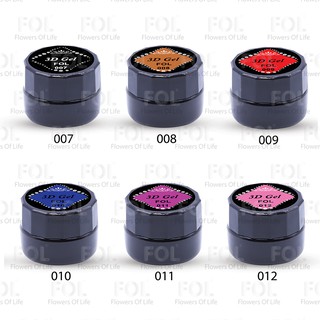 Gel Vẽ Nổi 3D Fol với chất gel sánh mịn dễ định hình.